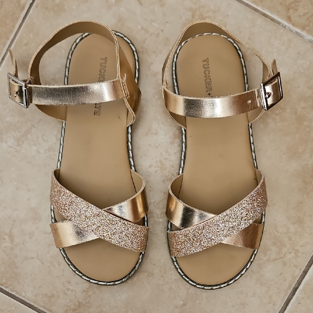 Tucker + Tate Metallic Gold Sandals